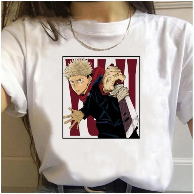 T Shirt Jujutsu Kaisen Yuji Itadori Avec Couteau – Image 2