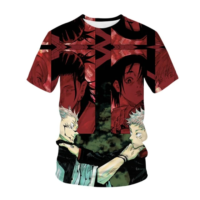 T-Shirt Anime Sukuna Et Yuji